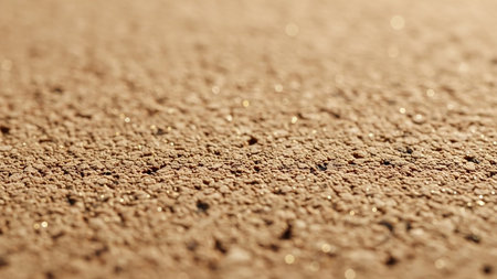 Sparkling showing close-up of textured sandy surface with sparkling highlights. High resolution image...の素材