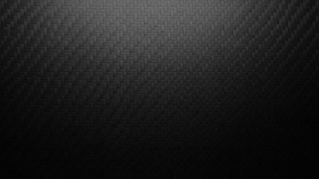 A dark, textured background features a repeating woven carbon fiber pattern with a subtle gradient of light and shadow.の素材