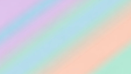 Soft pastel colors blend diagonally in smooth stripes creating a gentle and light background.の素材