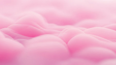 Gently showing abstract soft pink organic cloud like shapes flowing gently keywords: abstract, pink, soft,...の素材