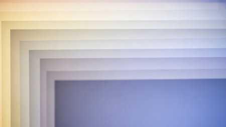 Pastel showing abstract geometric layers of soft pastel colors. High resolution image suitable for commercial...の素材