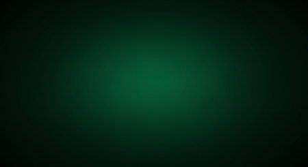 A dark green gradient background with a soft, diffused spotlight in the center. Clear details and vibrant colo...の素材