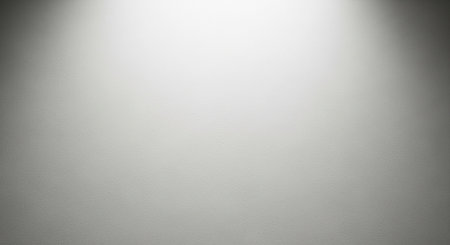 Spotlight showing subtle textured gray background with soft spotlight effect and vignette. resolution use.の素材