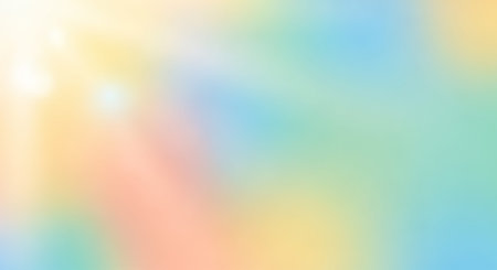 (808) showing soft pastel color background with diagonal light rays and blended hues of yellow pink blue and green. resolutionの素材