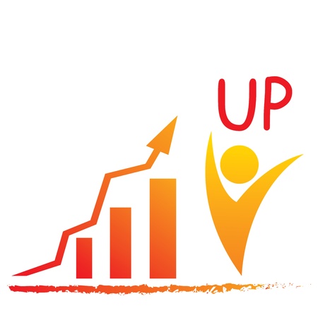 graph up businessのイラスト素材