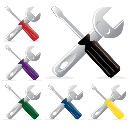 pack tool repairのイラスト素材