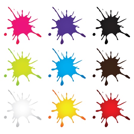 ink dropのイラスト素材