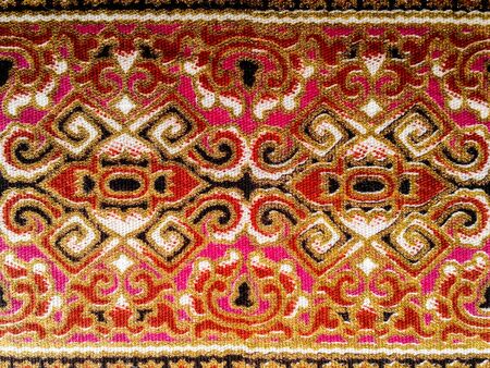 asian style fabric patternの写真素材