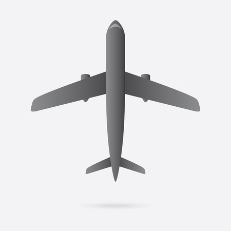 airplane flying model isolated vectorのイラスト素材