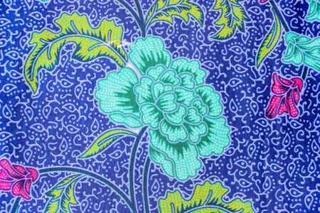 popular batik sarong pattern background in Thailand, traditional batik sarong in Asian
