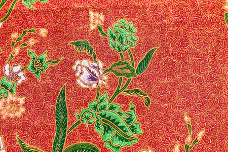 popular batik sarong pattern background in Thailand, traditional batik sarong in Asian