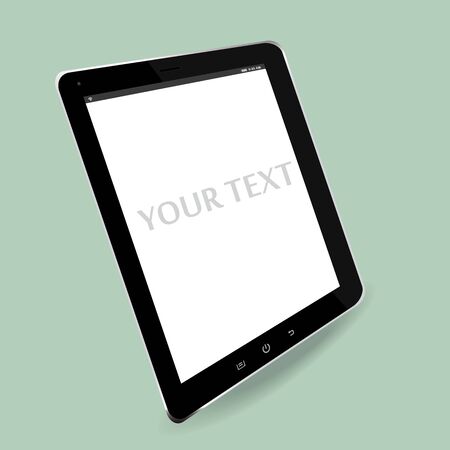 computer tablet perspective view strategy marketing, business conceptのイラスト素材