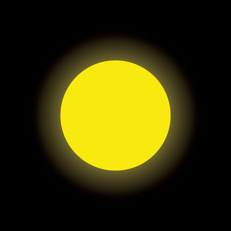 moon and ray isolated black backgroundのイラスト素材