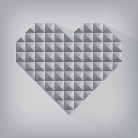 retro heart triangle abstract love valentine day jewel texture seamless backgroundのイラスト素材