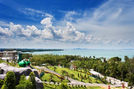 landscape view in garden of 7 heaven krabi thailandのeditorial素材