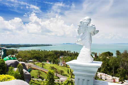 landscape view in garden of 7 heaven krabi thailandのeditorial素材