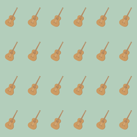 guitar pattern isolated on backgroundのイラスト素材