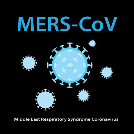 Mers-CoV (Middle East respiratory syndrome coronavirus)のイラスト素材