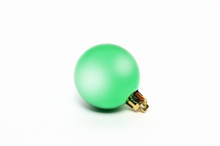 christmas ball isolated on white backgroundの写真素材
