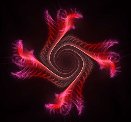 Four red Dragonsの写真素材