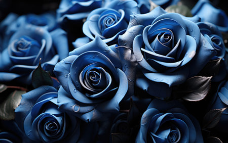 Blue Rose background 8kの素材
