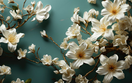 Jasmine flowers background or wallpaperの素材