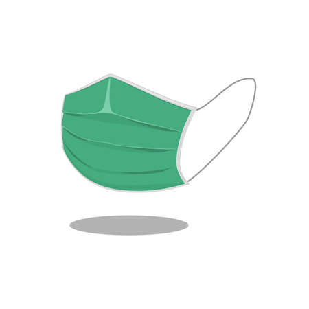 Vector illustration of medical mask. Hospital equipment.のイラスト素材