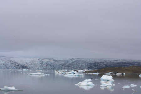Jokulsarlon, glacier landscapes in Iceland.