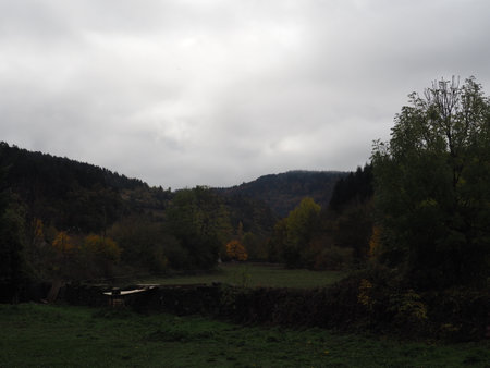 Ochagavia, town located in the Navarrese Pyrenees. Spain.の写真素材