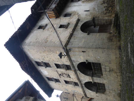 Roncal, a Navarran town in the Roncal valley. Spain.の写真素材
