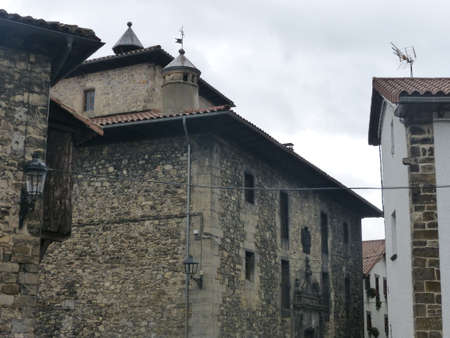 Roncal, a Navarran town in the Roncal valley. Spain.の写真素材