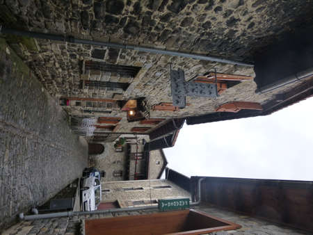 Roncal, a Navarran town in the Roncal valley. Spain.の写真素材