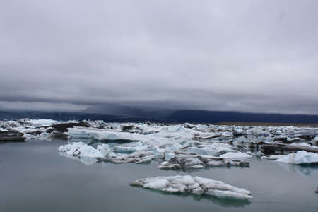 Jokulsarlon, glacial lake in southern Iceland.