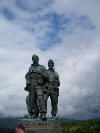 Commando Memorial, dedicated to the men of the British commando forces of World War II. Scotland.のeditorial素材