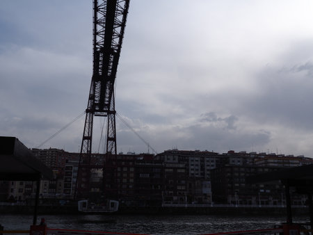 Portugalete, a Basque town famous for its suspension bridge.