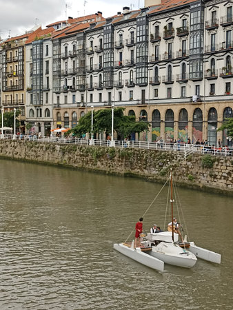 the picturesque city in summerの写真素材