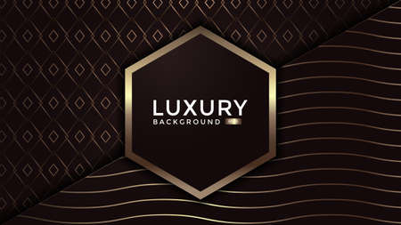 Luxury abstract background with overlap layer on background.のイラスト素材