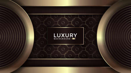 Luxury abstract background with overlap layer on background. Eps10のイラスト素材