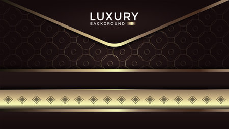 Luxury abstract background with overlap layer on background.のイラスト素材