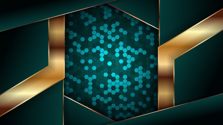 Luxury abstract background with hexagonal pattern. Vector background for wallpaper. Eps 10のイラスト素材