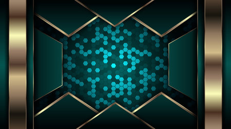 Luxury abstract background with hexagonal pattern. Vector background for wallpaper. Eps 10のイラスト素材