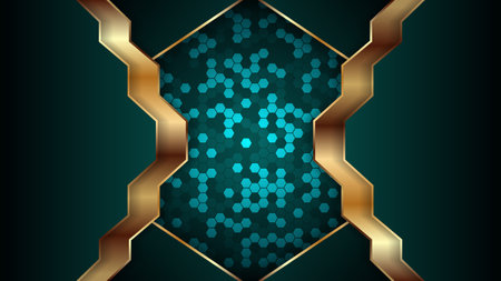 Luxury abstract background with hexagonal pattern. Vector background for wallpaper. Eps 10のイラスト素材