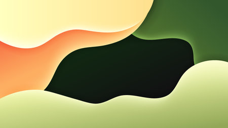<p>Vector abstract background with gradient color and dynamic shadow on background. Vector...