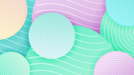 <p>Abstract background soft gradient color and dynamic shadow on background .Vector background for...