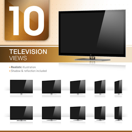 Ten TV Views - Realisticのイラスト素材