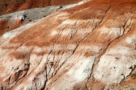 Martian landscape in the steppes of Central Asia
