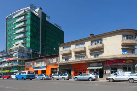 ETHIOPIA ADDIS ABABA DECEMDER 25,2013. Streets of the capital  in Ethiopia Addis Ababa  December 25,2013.のeditorial素材