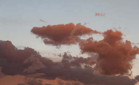 Dramatic sunset and sunrise sky.