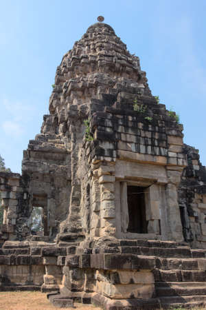 Ancient Hindu temple in Cambodia in the area Siemreapの写真素材