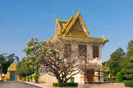The Royal palace in Phnom Penh, Cambodia.の写真素材